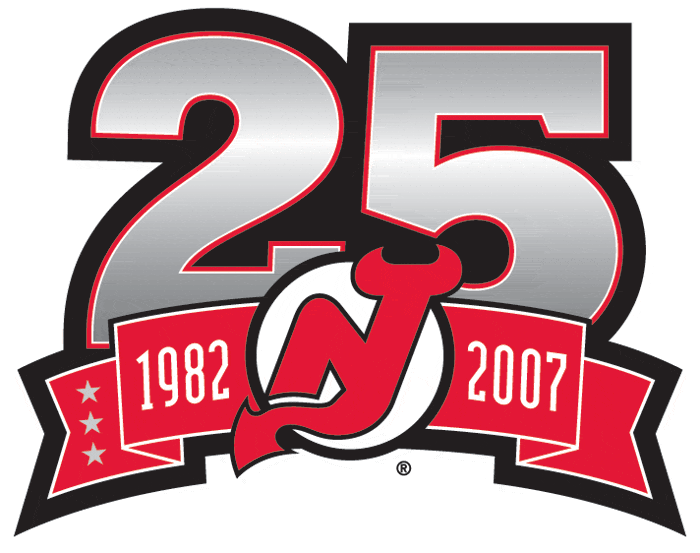New Jersey Devils 2007 Anniversary Logo DIY iron on transfer (heat transfer)